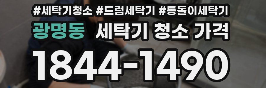 광명동 세탁기 청소 가격