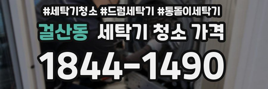 걸산동 세탁기 청소 가격