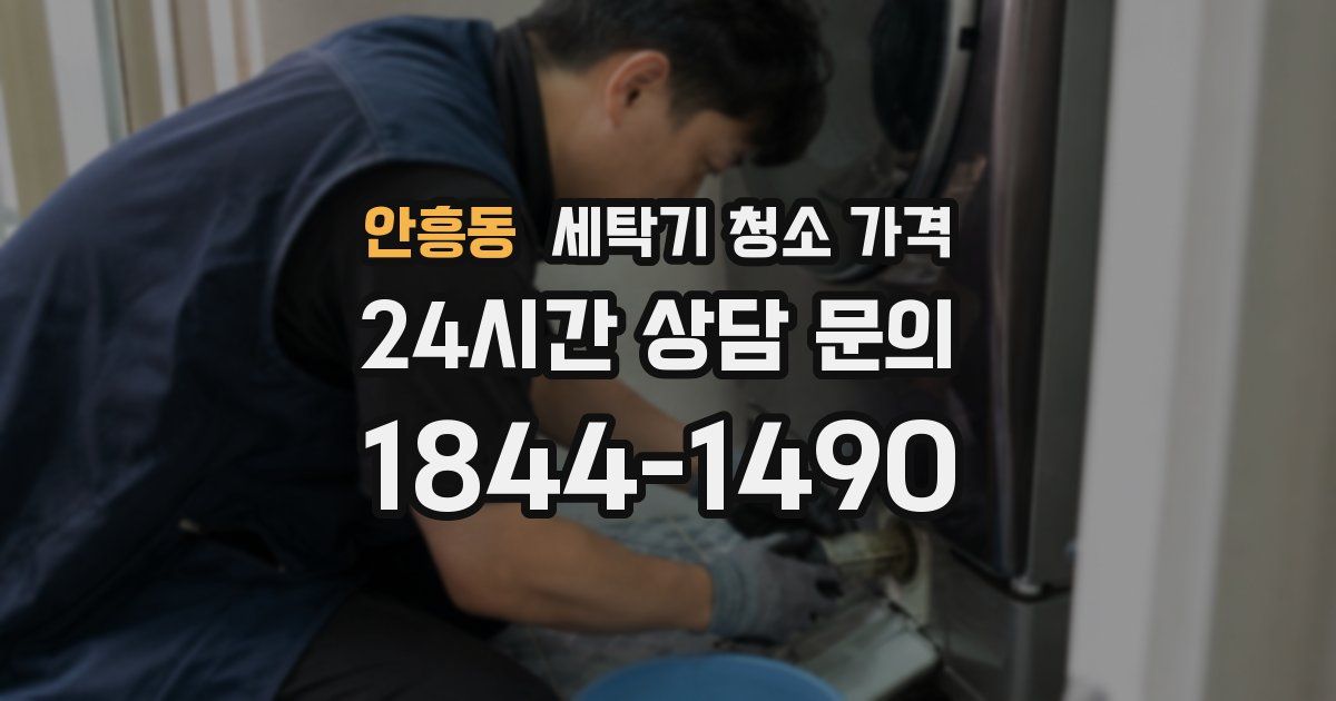 안흥동 세탁기 청소 가격