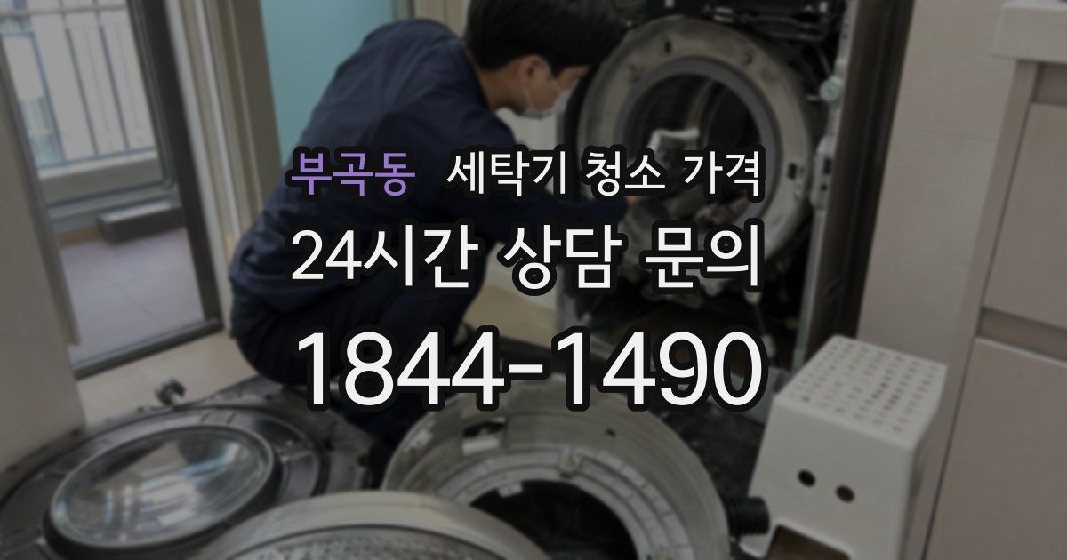부곡동 세탁기 청소 가격