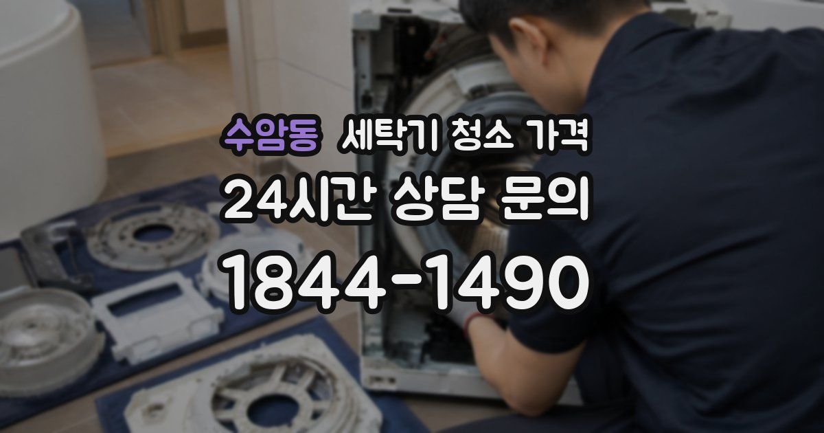 수암동 세탁기 청소 가격