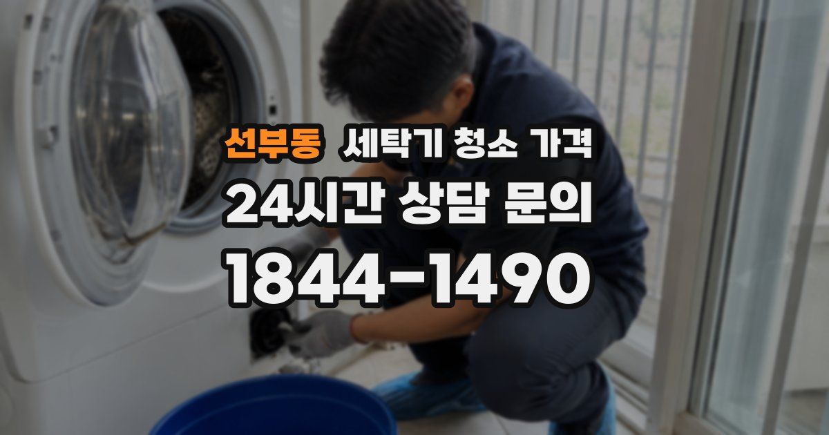 선부동 세탁기 청소 가격