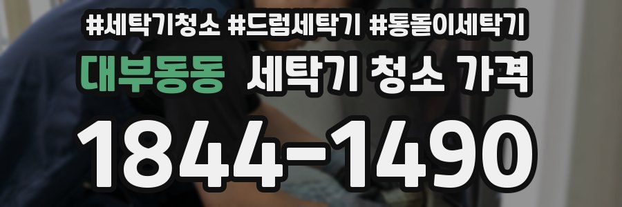 대부동동 세탁기 청소 가격