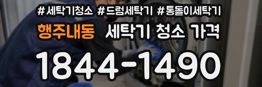 행주내동 세탁기 청소 가격