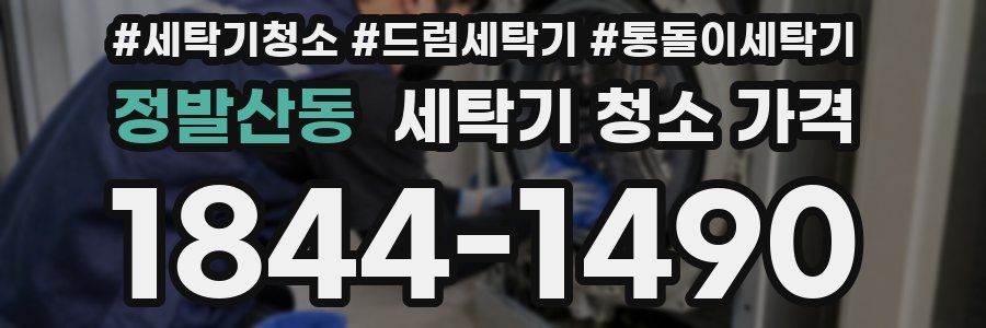 정발산동 세탁기 청소 가격