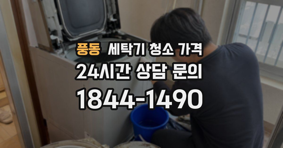풍동 세탁기 청소 가격