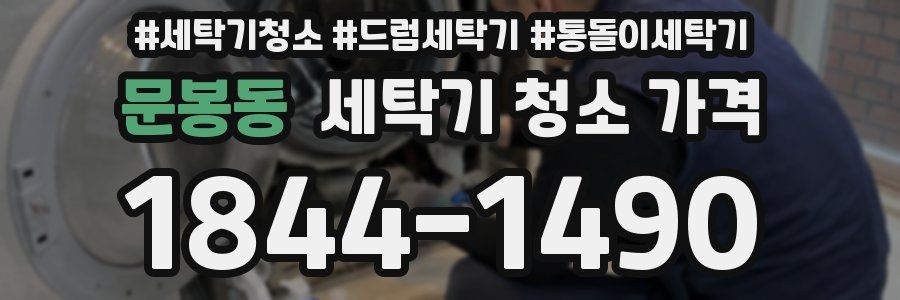 문봉동 세탁기 청소 가격