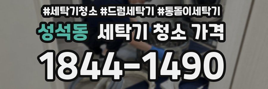 성석동 세탁기 청소 가격