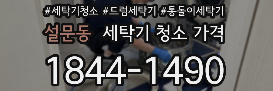 설문동 세탁기 청소 가격
