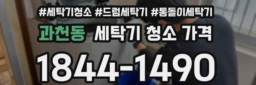 과천동 세탁기 청소 가격