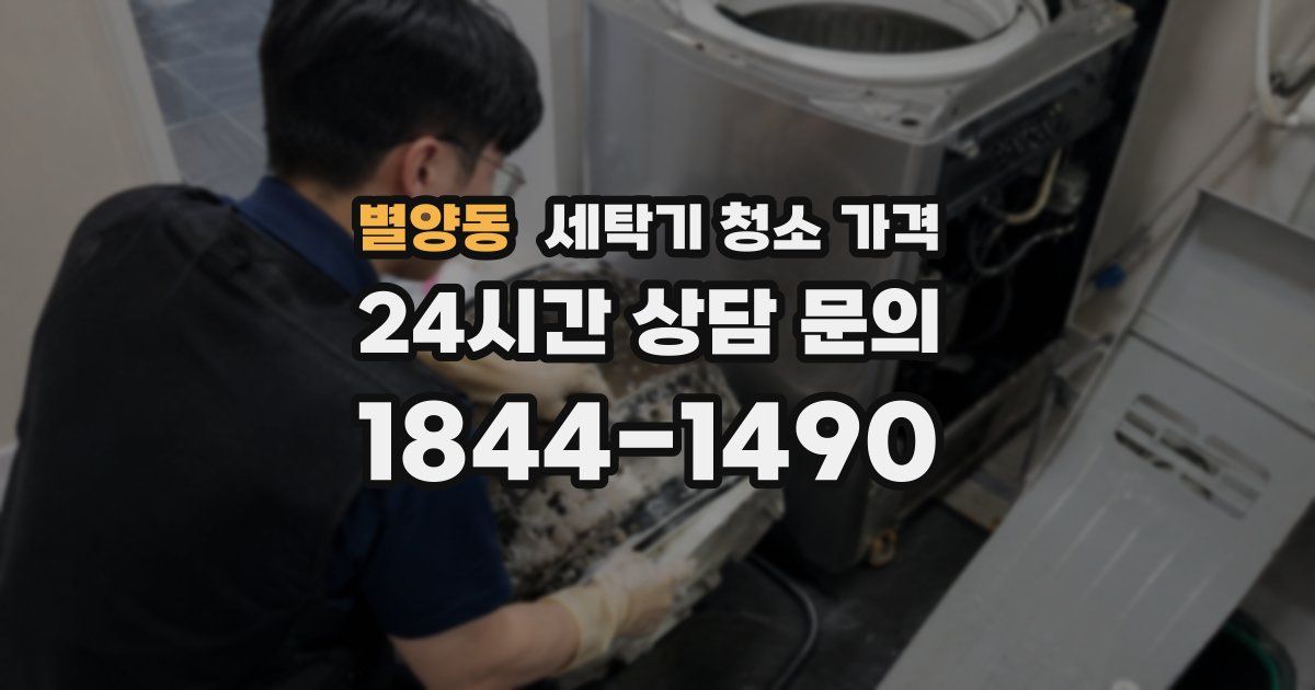 별양동 세탁기 청소 가격