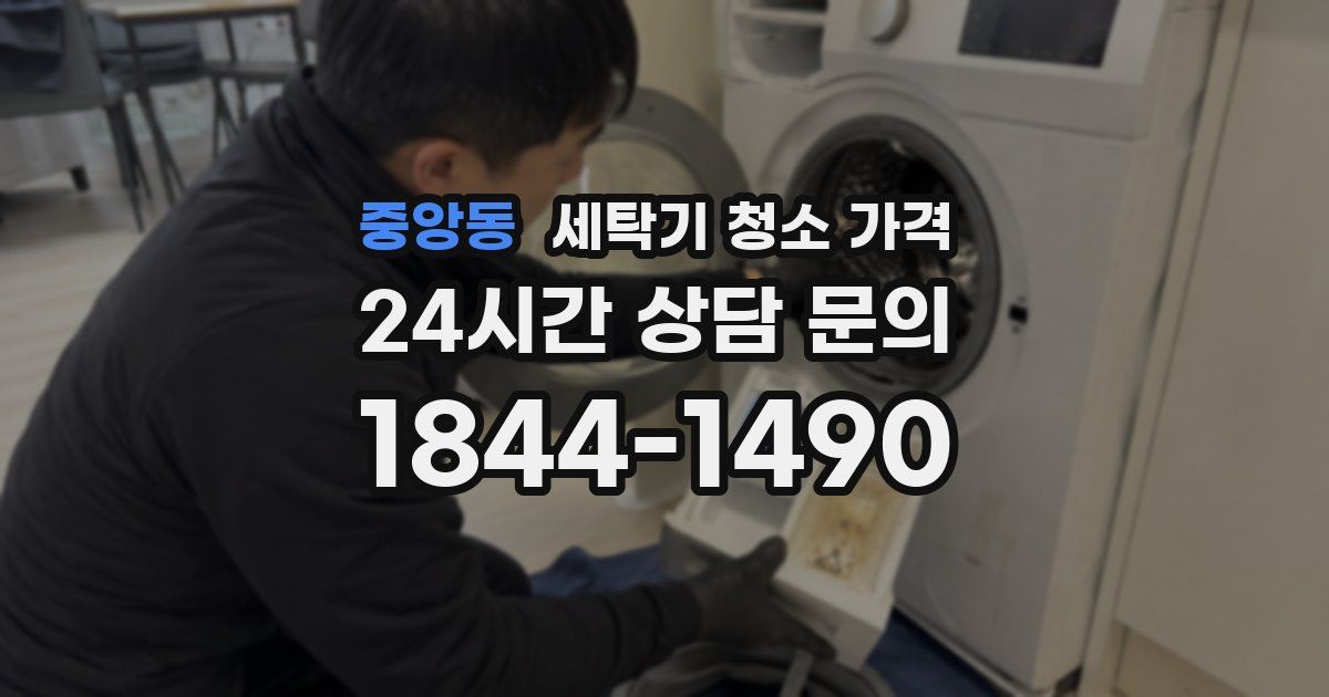중앙동 세탁기 청소 가격