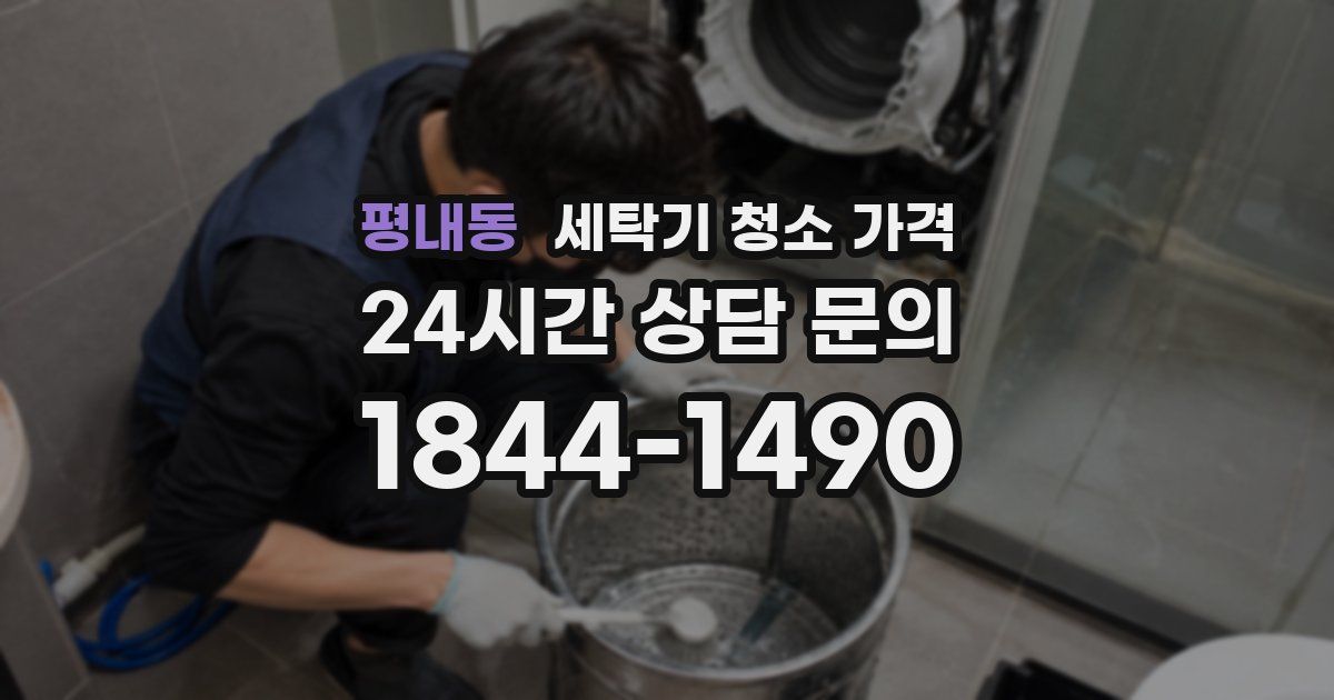 평내동 세탁기 청소 가격