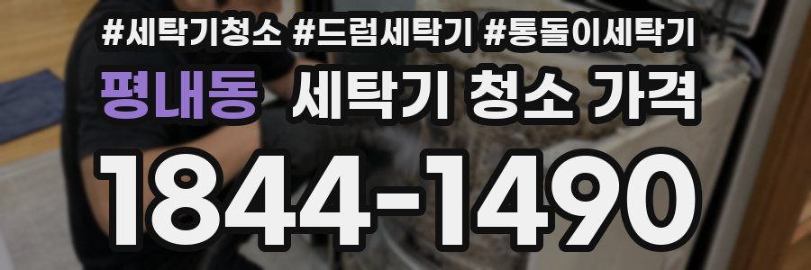 평내동 세탁기 청소 가격