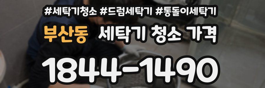 부산동 세탁기 청소 가격