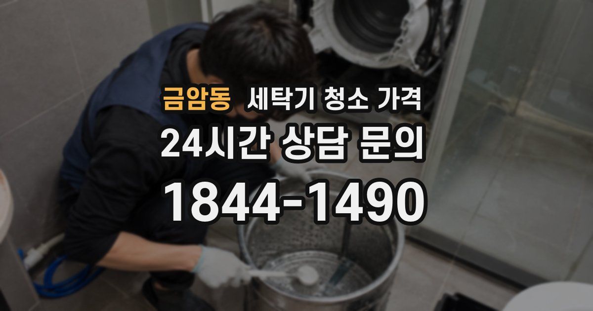 금암동 세탁기 청소 가격