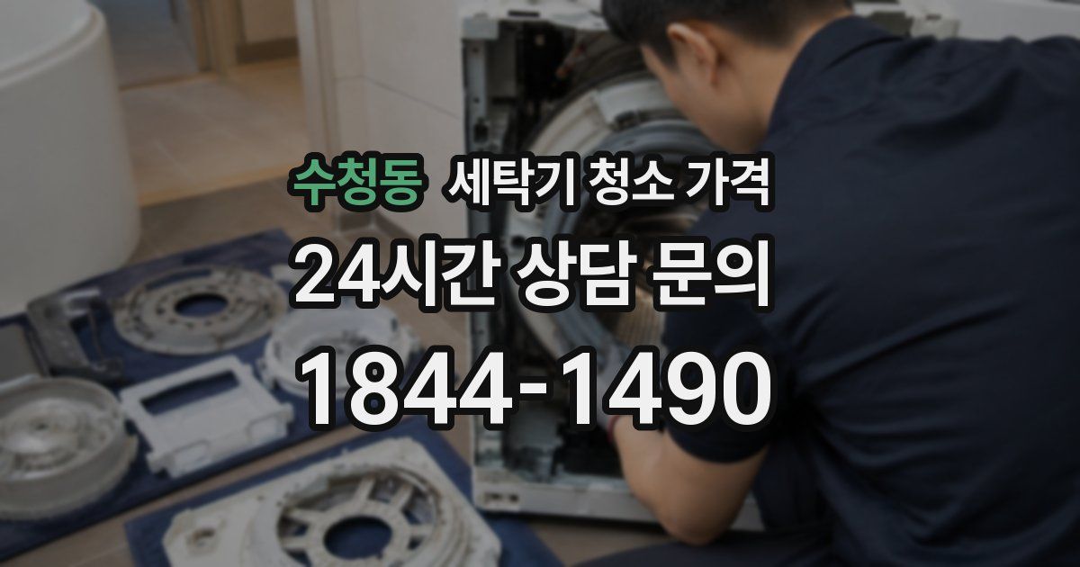 수청동 세탁기 청소 가격