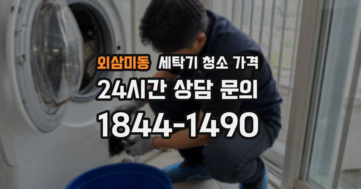 외삼미동 세탁기 청소 가격