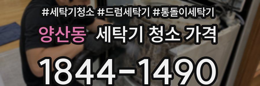 양산동 세탁기 청소 가격