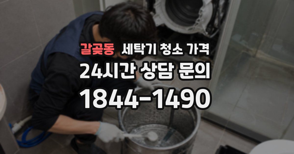 갈곶동 세탁기 청소 가격