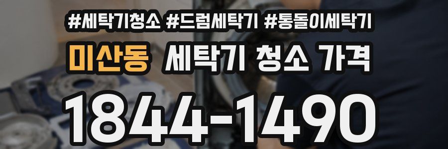 미산동 세탁기 청소 가격