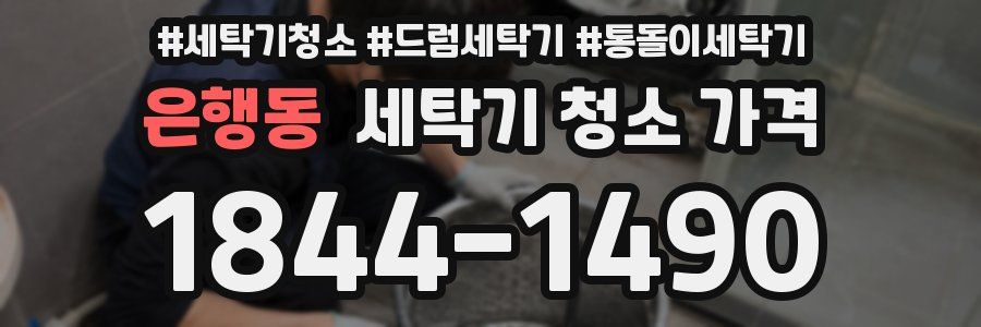 은행동 세탁기 청소 가격