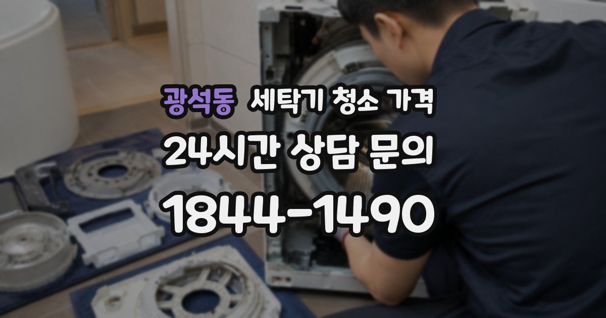 광석동 세탁기 청소 가격