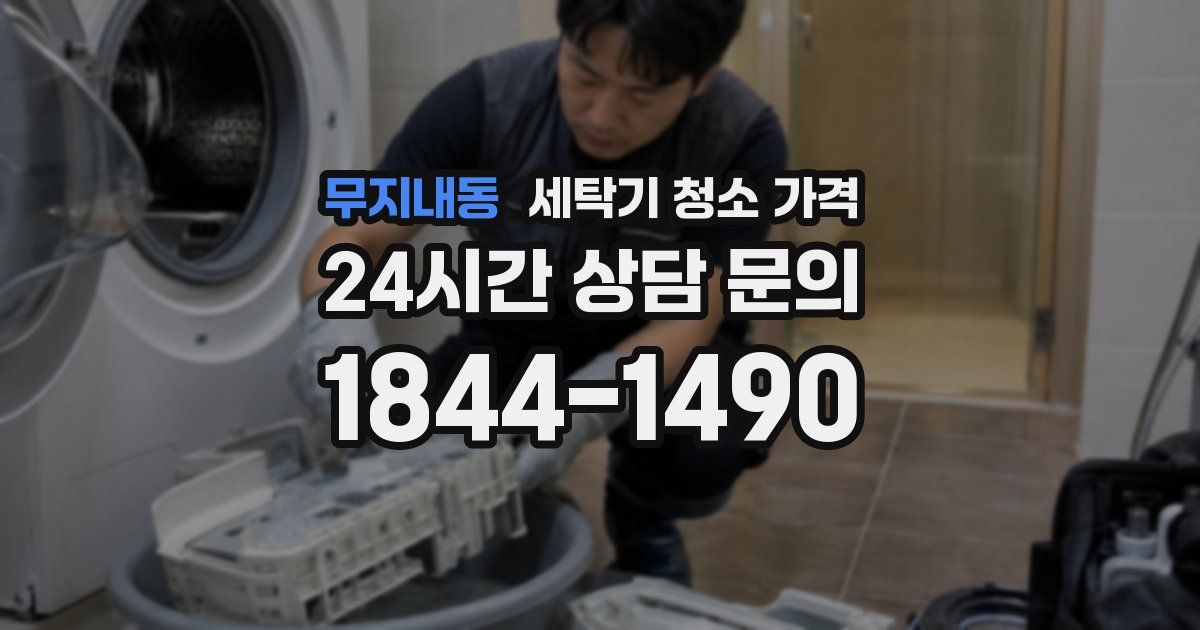 무지내동 세탁기 청소 가격