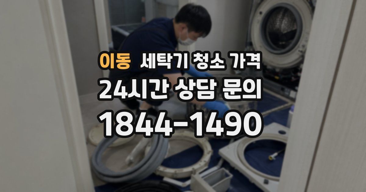 이동 세탁기 청소 가격
