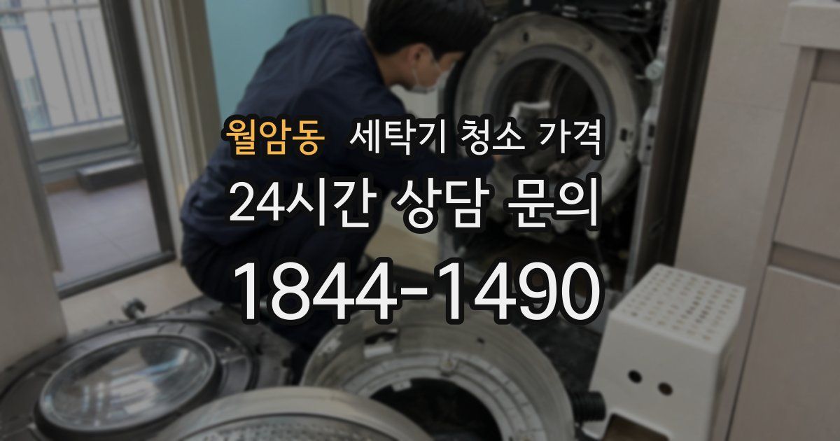 월암동 세탁기 청소 가격