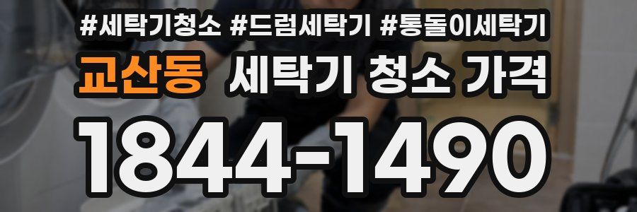교산동 세탁기 청소 가격