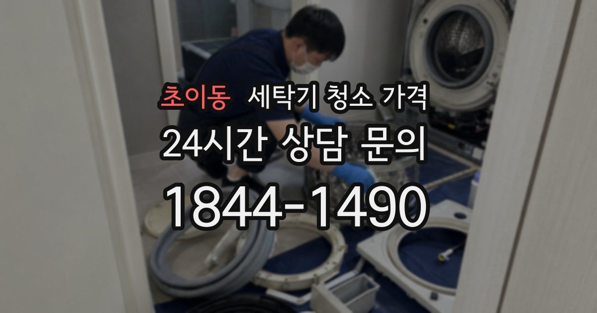 초이동 세탁기 청소 가격