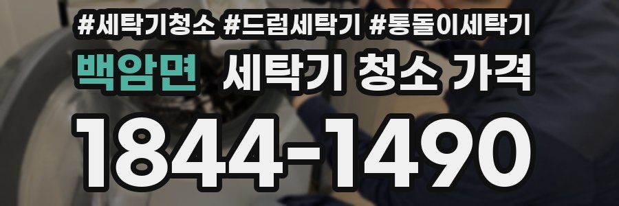 백암면 세탁기 청소 가격