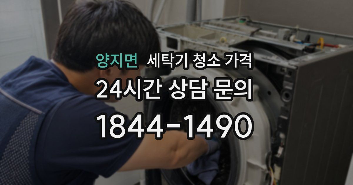양지면 세탁기 청소 가격