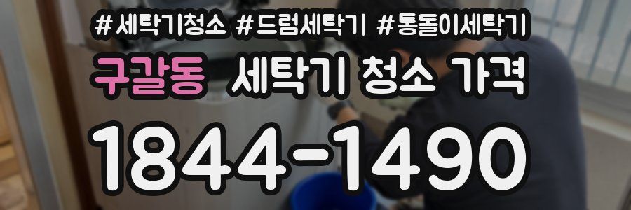 구갈동 세탁기 청소 가격