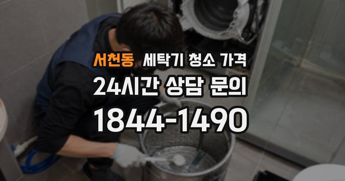 서천동 세탁기 청소 가격