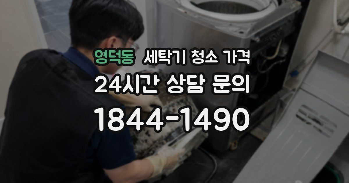 영덕동 세탁기 청소 가격