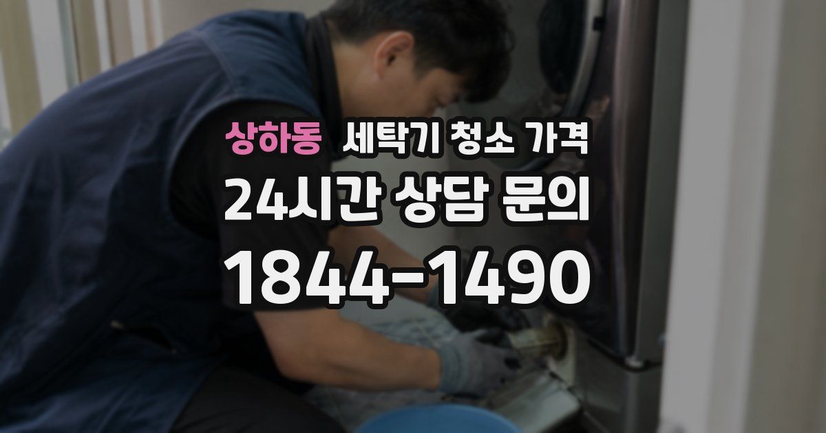 상하동 세탁기 청소 가격