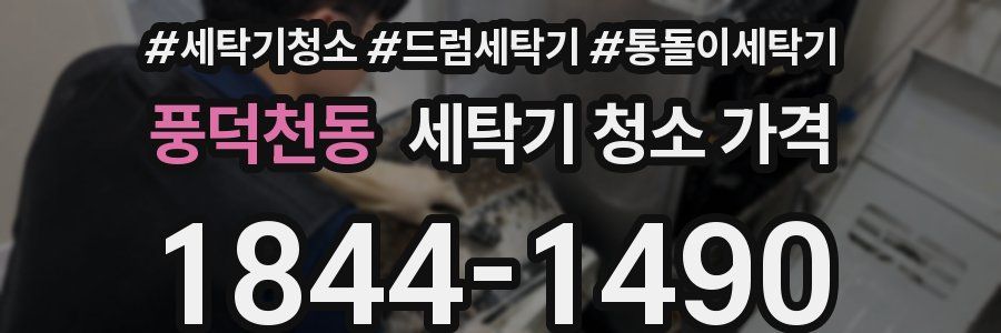 풍덕천동 세탁기 청소 가격