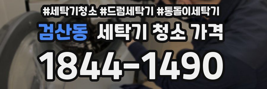 검산동 세탁기 청소 가격