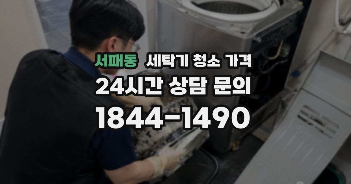 서패동 세탁기 청소 가격