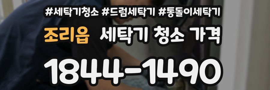 조리읍 세탁기 청소 가격