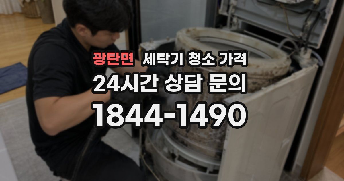 광탄면 세탁기 청소 가격