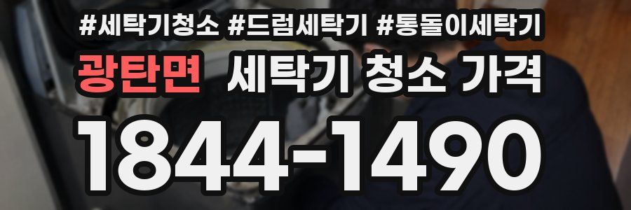 광탄면 세탁기 청소 가격