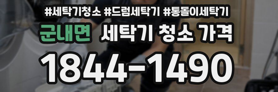 군내면 세탁기 청소 가격