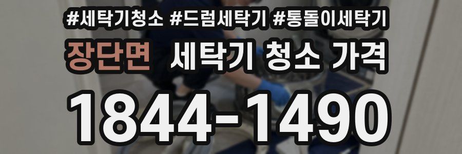장단면 세탁기 청소 가격