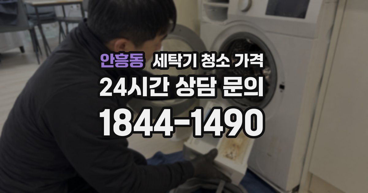 안흥동 세탁기 청소 가격