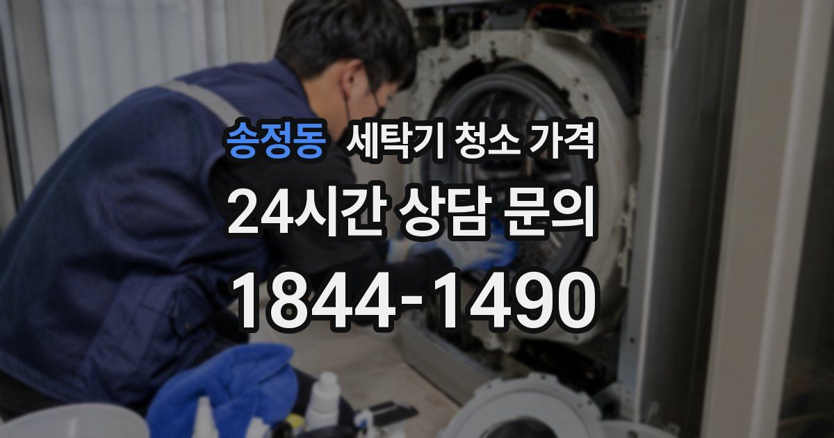 송정동 세탁기 청소 가격