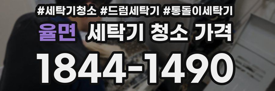 율면 세탁기 청소 가격