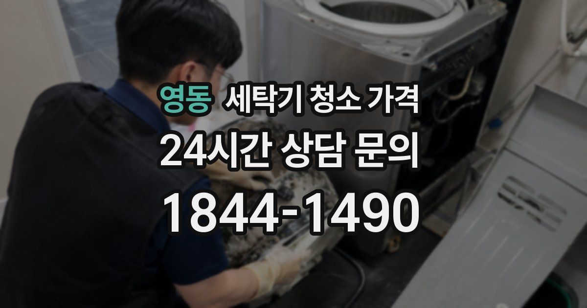 영동 세탁기 청소 가격
